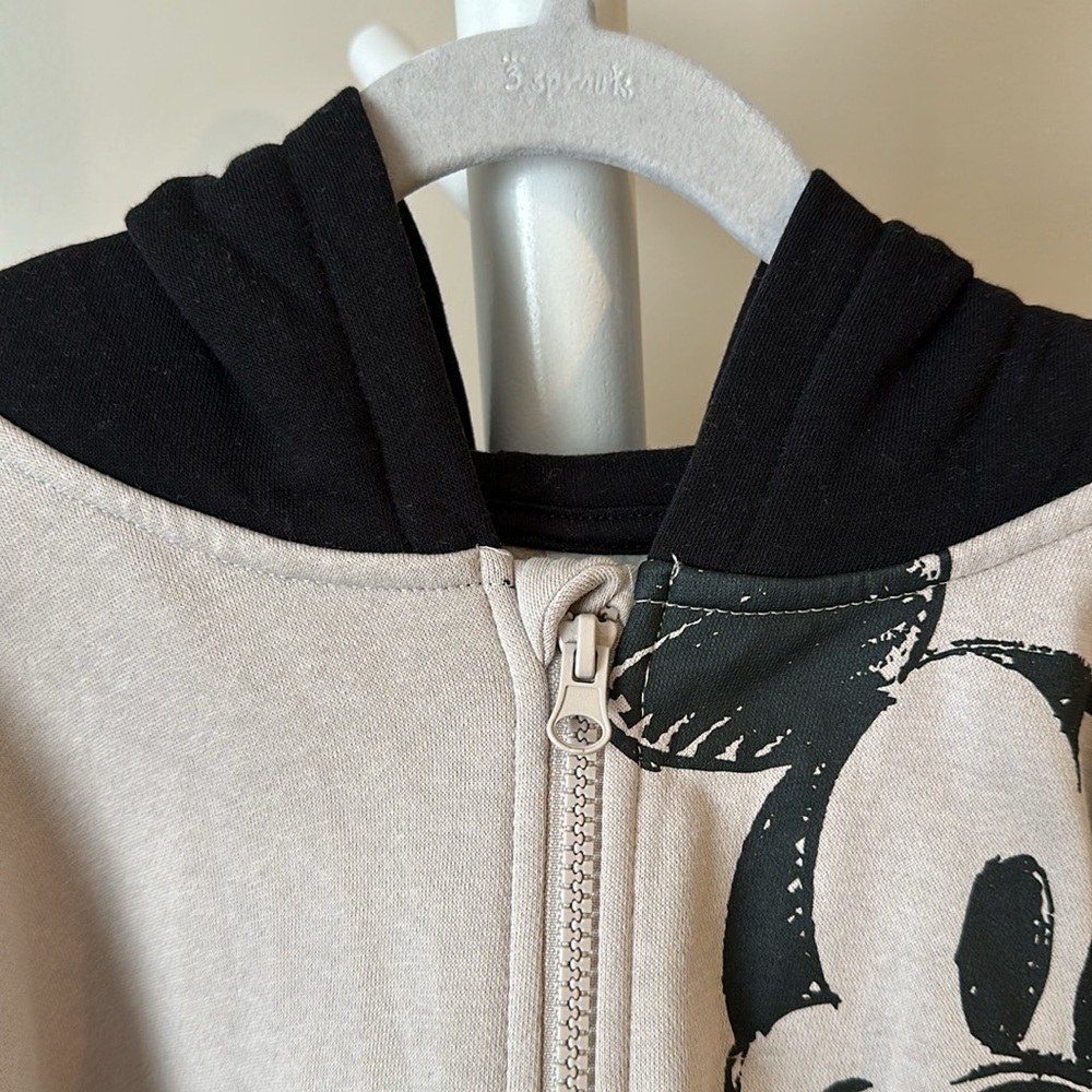 H&M x Disney Mickey Mouse Zip Up Hoodie 6X/7 - Picture 3 of 11